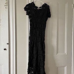 Free People Crochet Maxi Dress